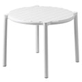 Detalj av Sidebord ute Doga plast Ø49,5 cm stabelbar - Nardi