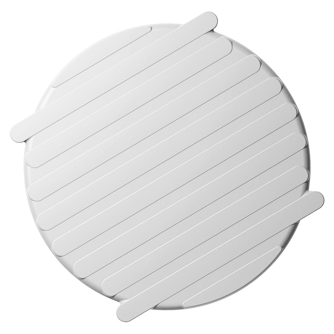 Sidebord ute Doga plast Ø49,5 cm stabelbar - Nardi i hvit farge