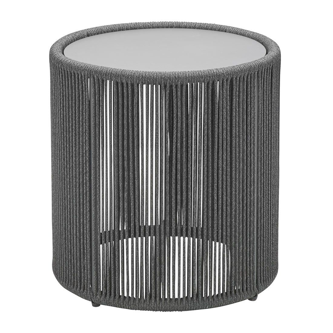 Sidebord ute Formentera Ø44,4cm aluminium/tau forfra