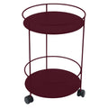 Sidebord ute Guinguette stål Ø40 cm med hjul - Fermob forfra
