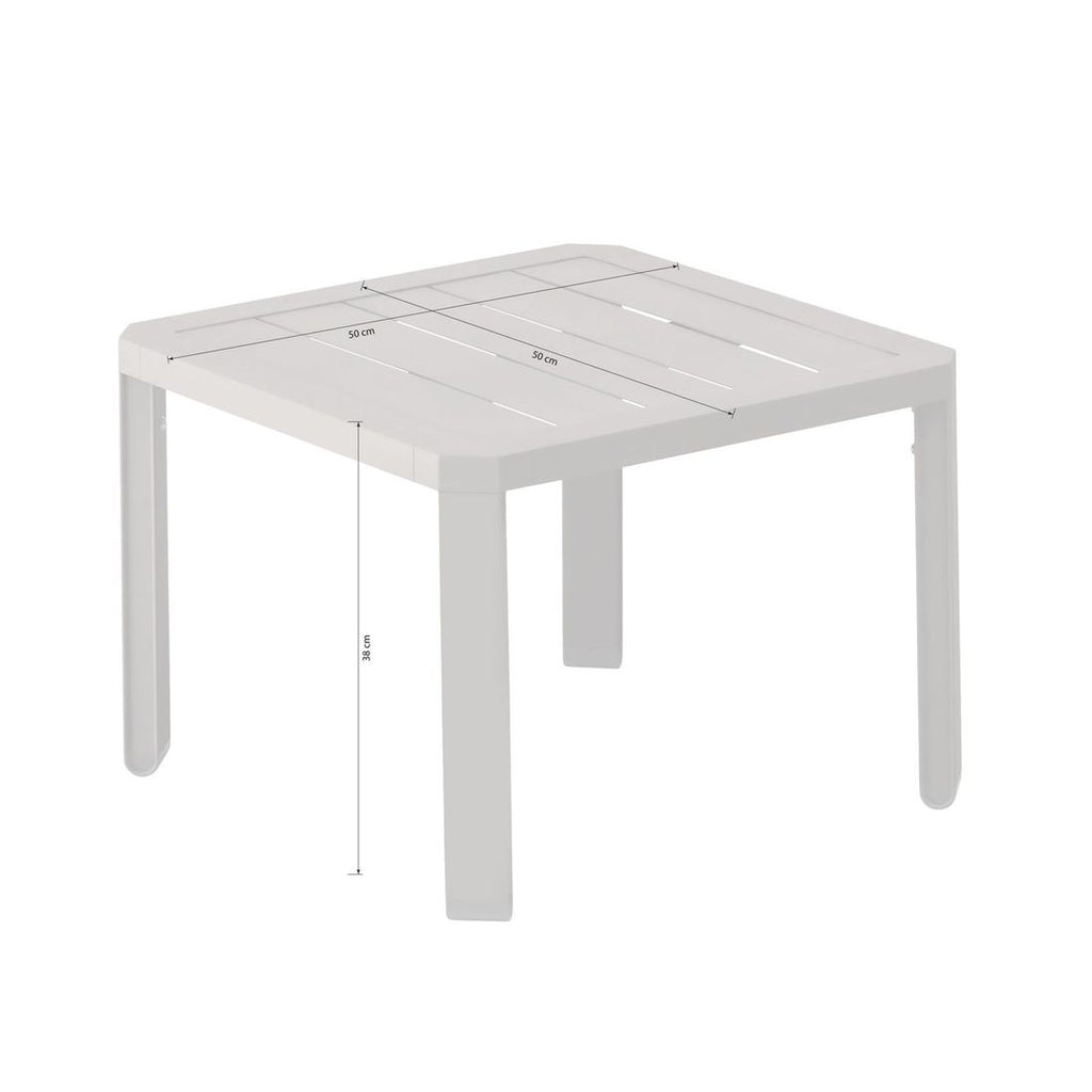 Sidebord ute Latitude aluminium 50x50 cm - Kettler detalj av ben