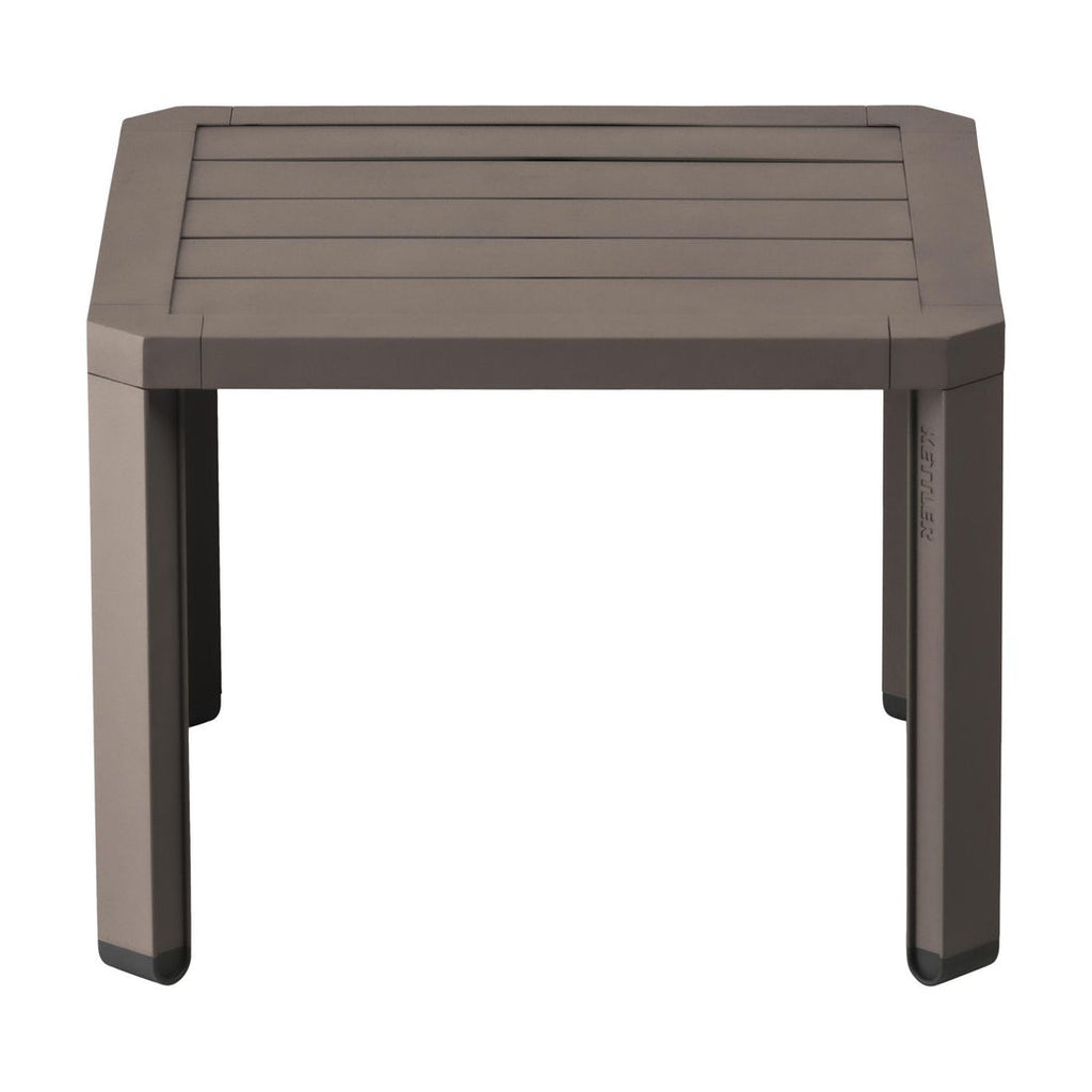 Sidebord ute Latitude aluminium 50x50 cm - Kettler montert i hage