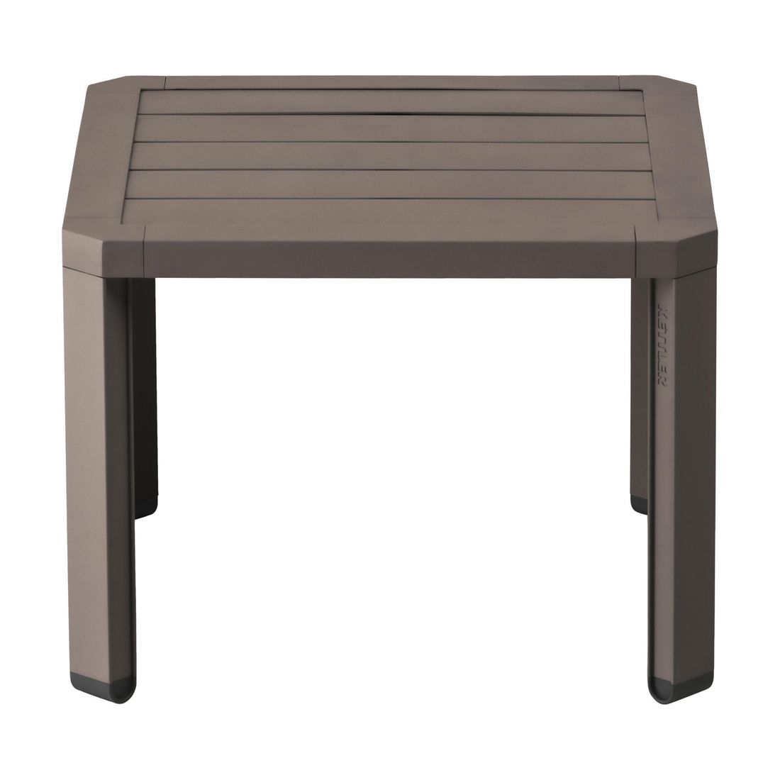 Sidebord ute Latitude aluminium 50x50 cm - Kettler montert i hage