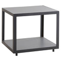 Sidebord ute Level aluminium/keramikk 48x48 cm forfra