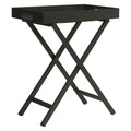 Sidebord ute med brett 60x40 cm aluminium sammenleggbar - Stern forfra