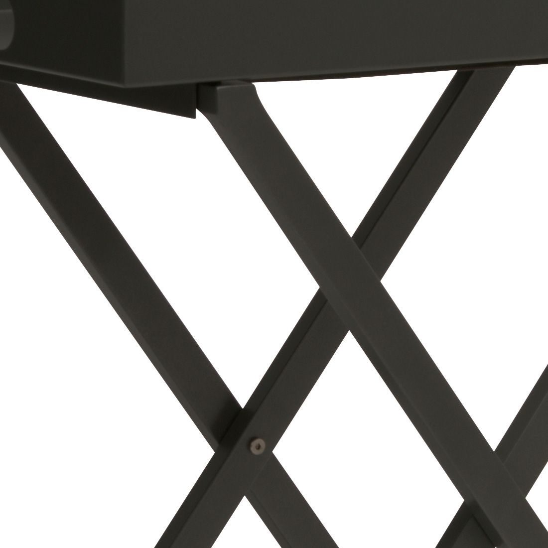 Sidebord ute med brett 60x40 cm aluminium sammenleggbar - Stern detalj