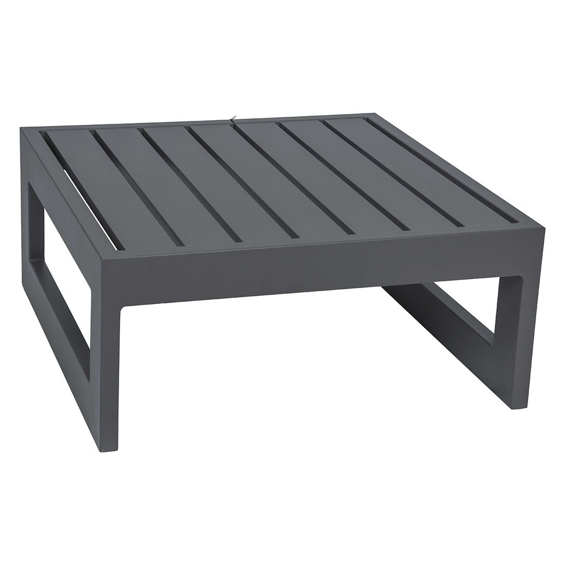 Sidebord ute New Holly 72x72 cm aluminium antrasitt Stern forfra