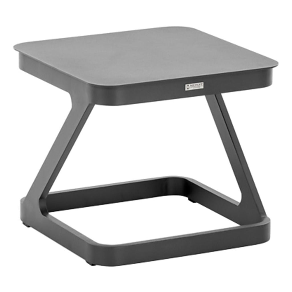Sidebord ute Quattro sammenleggbar aluminium 52x52 cm forfra