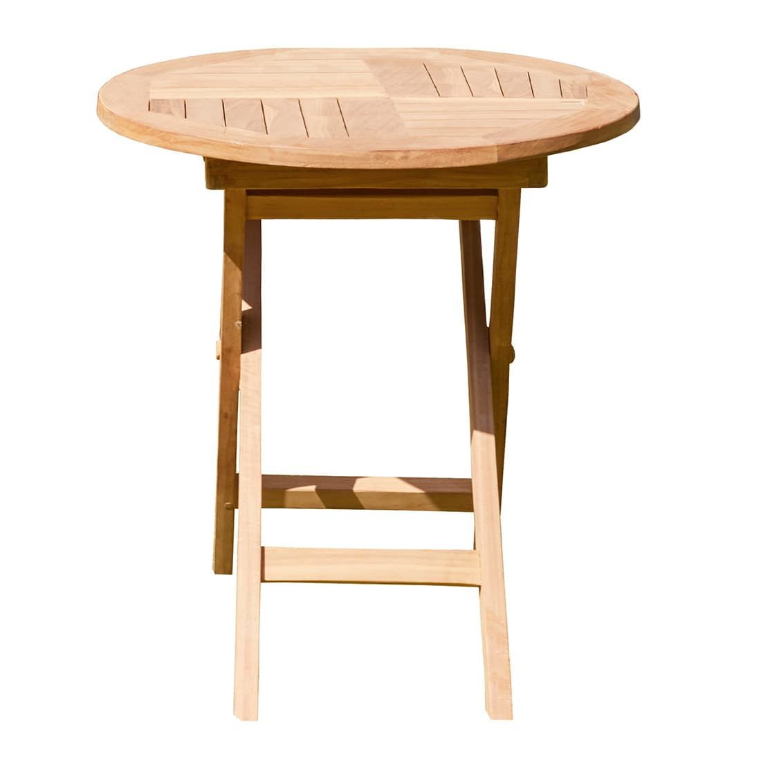 Sidebord ute Riva Ø50cm teak - LC Garden foran