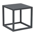 Sidebord ute Robin aluminium 40x40 cm antrasitt - Stern forfra