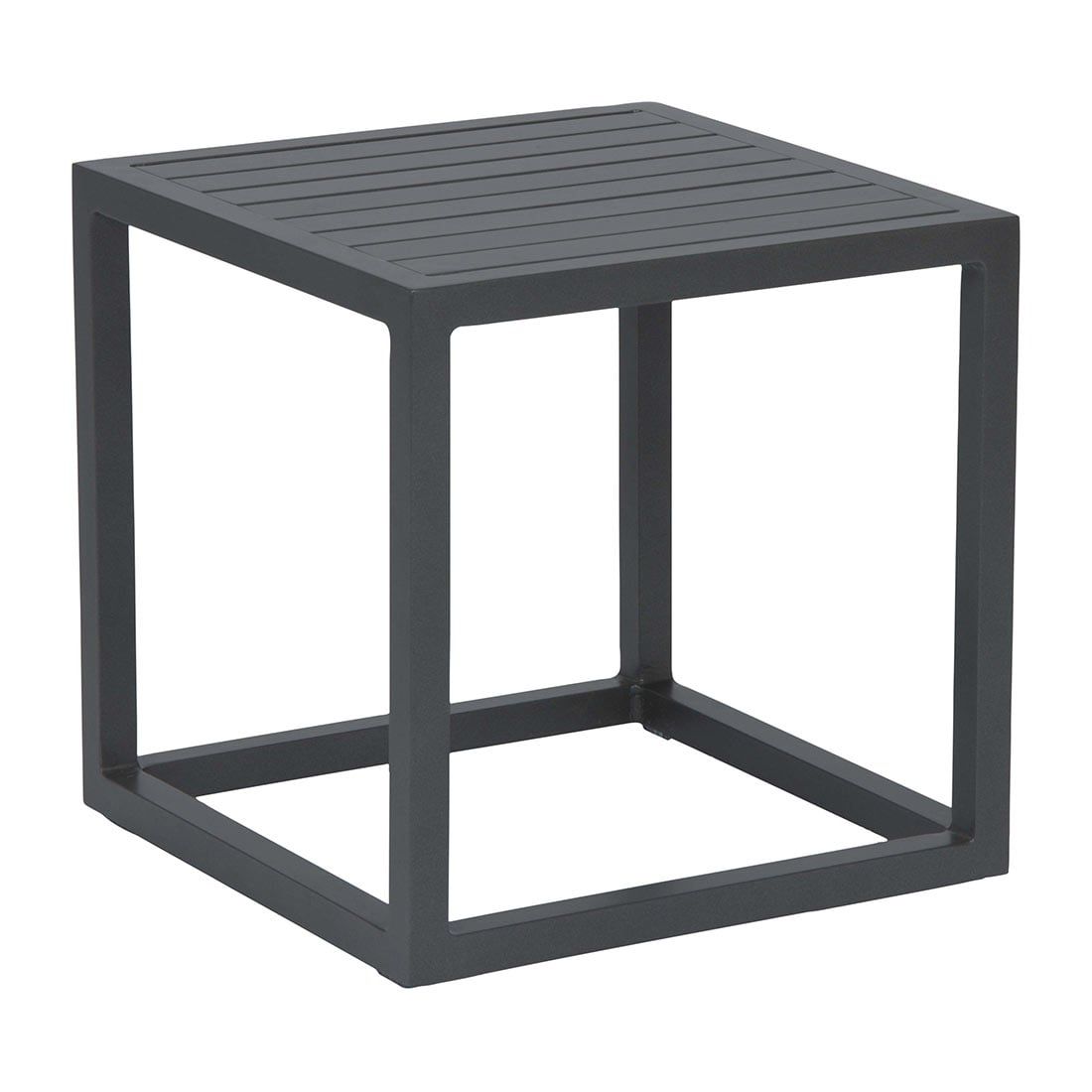 Sidebord ute Robin aluminium 40x40 cm antrasitt - Stern forfra
