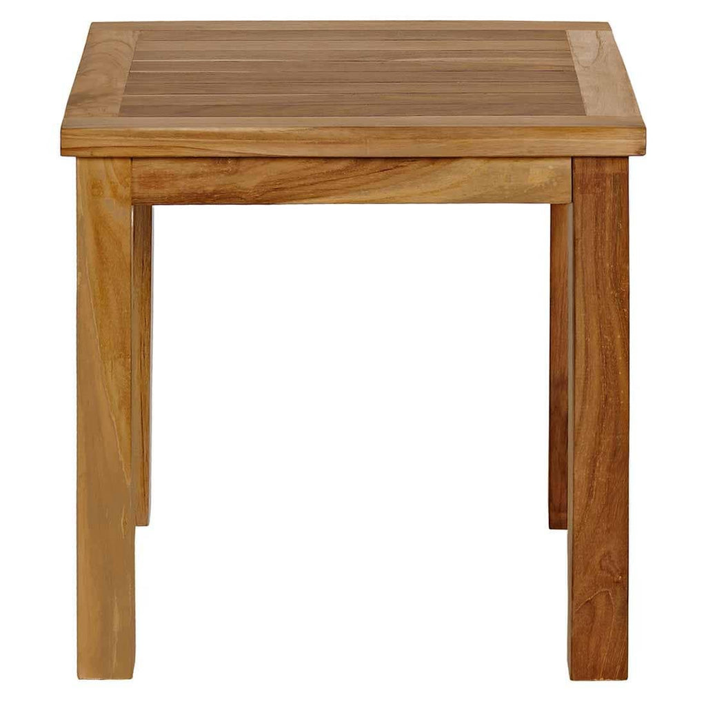 Sidebord ute Square teak 50x50 cm - OUTLIV bakside