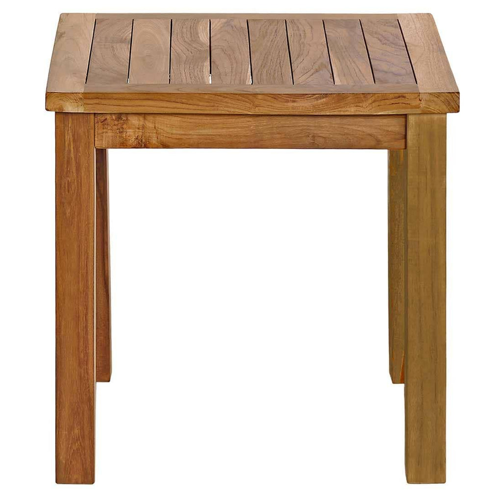 Detalj av Sidebord ute Square teak 50x50 cm - OUTLIV