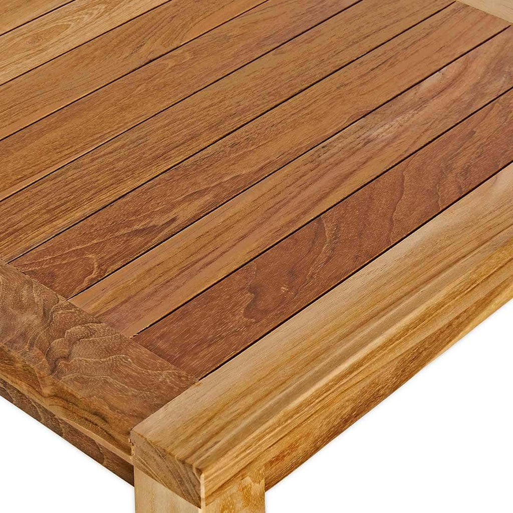 Montert Sidebord ute Square teak 50x50 cm - OUTLIV i hage