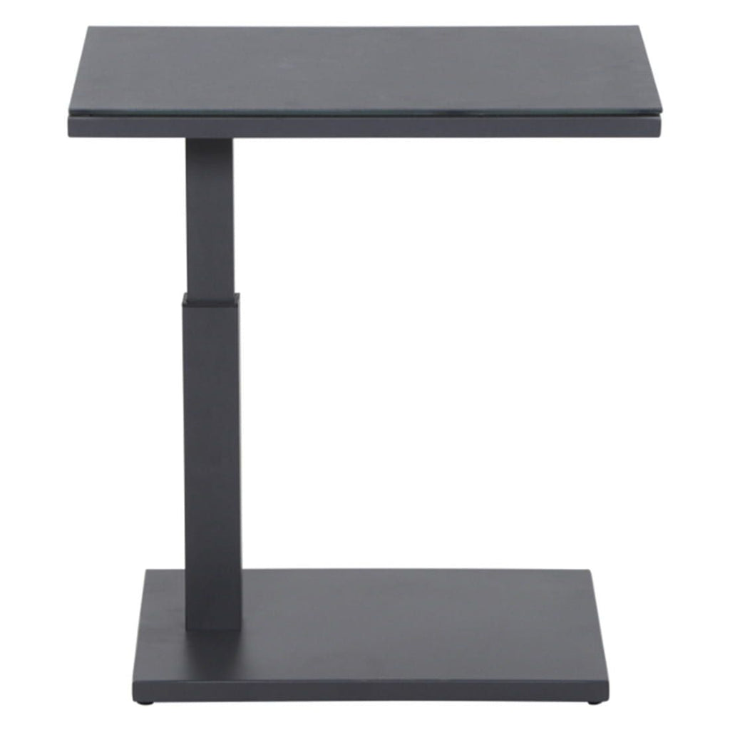 Sidebord ute Toreno høydejusterbar 60x40cm aluminium - Siena Garden detalj av bordplate