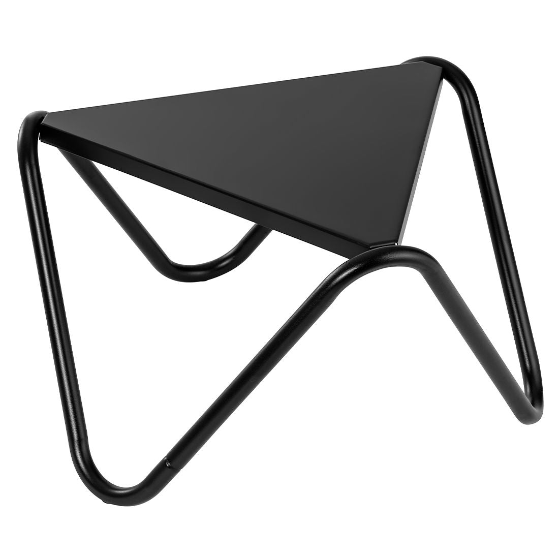 Sidebord ute Vogue 57x32 cm stål svart foran
