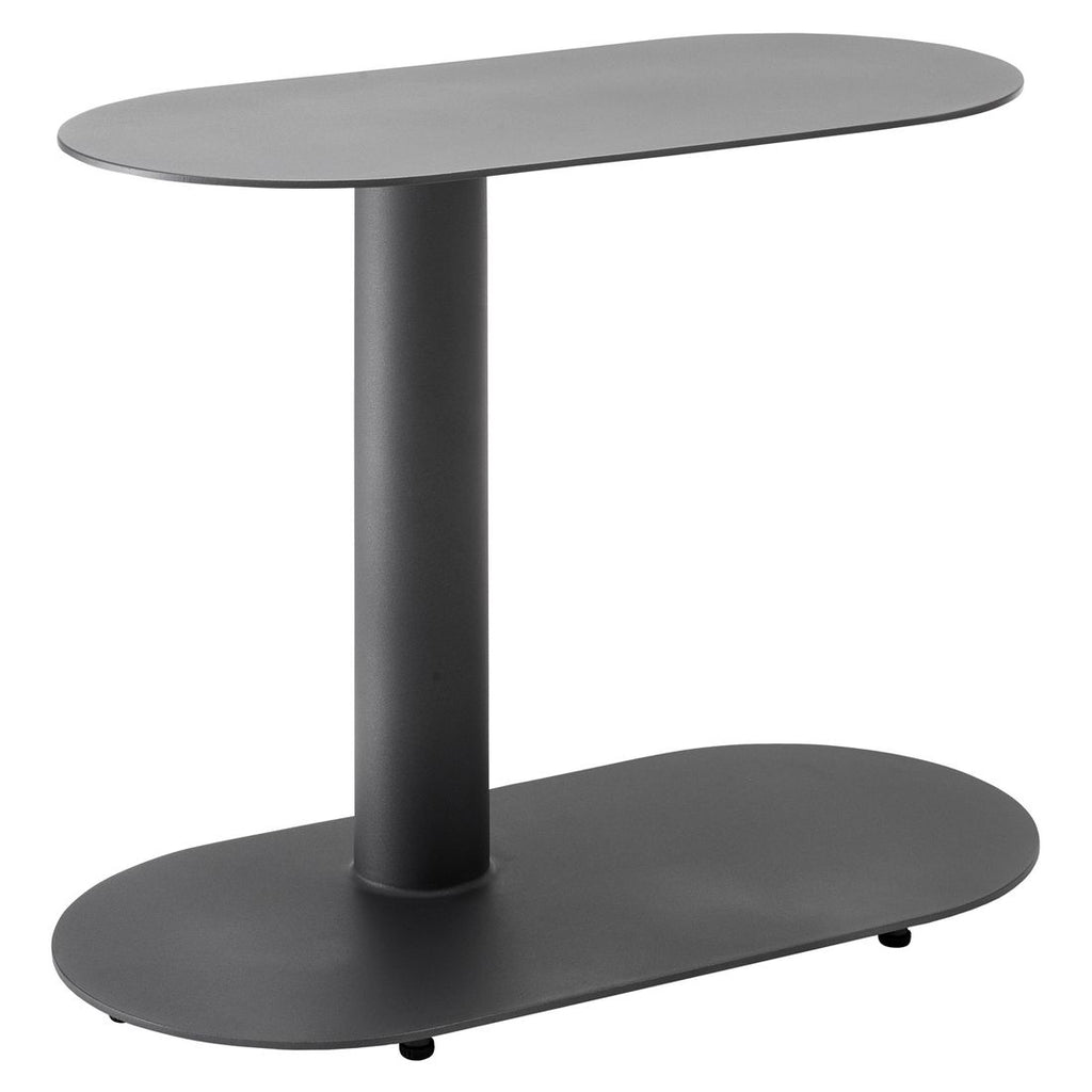 Sidebord ute Wing 66x33 cm aluminium antrasitt forfra