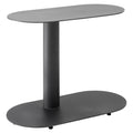 Sidebord ute Wing 66x33 cm aluminium antrasitt forfra