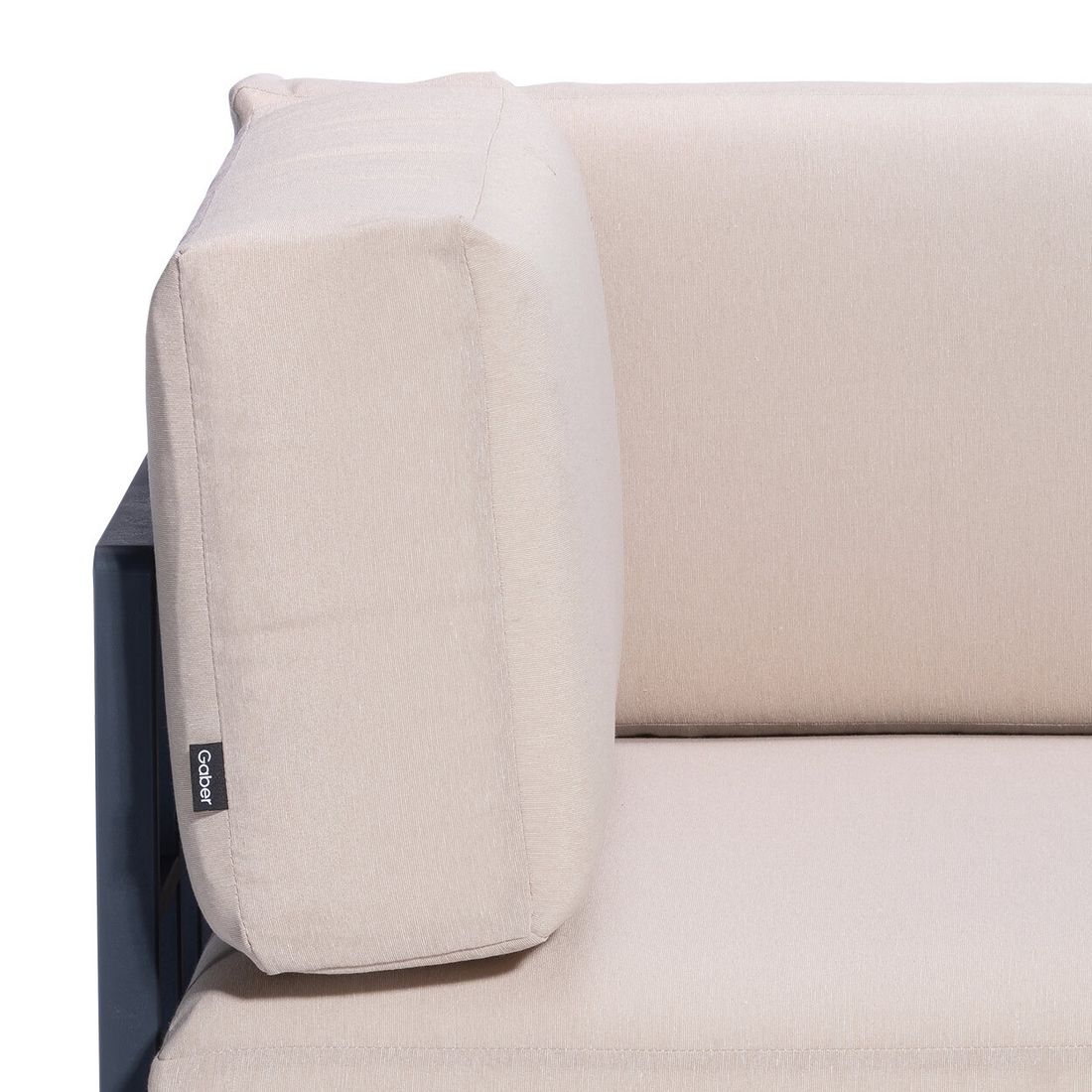 Sideprofil av Endemodul lounge Engels Module 5 plast/utestoff