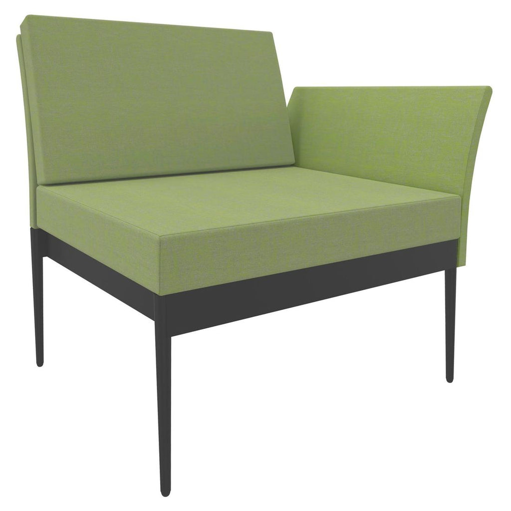 Sideprofil av Hagesofa Ildigo aluminium/utestoff 250 cm