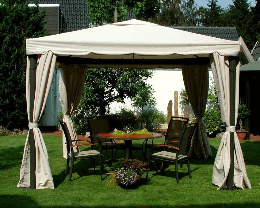 Detalj av Sidevegger 4-sett til paviljong Sahara 300x400 cm - Leco