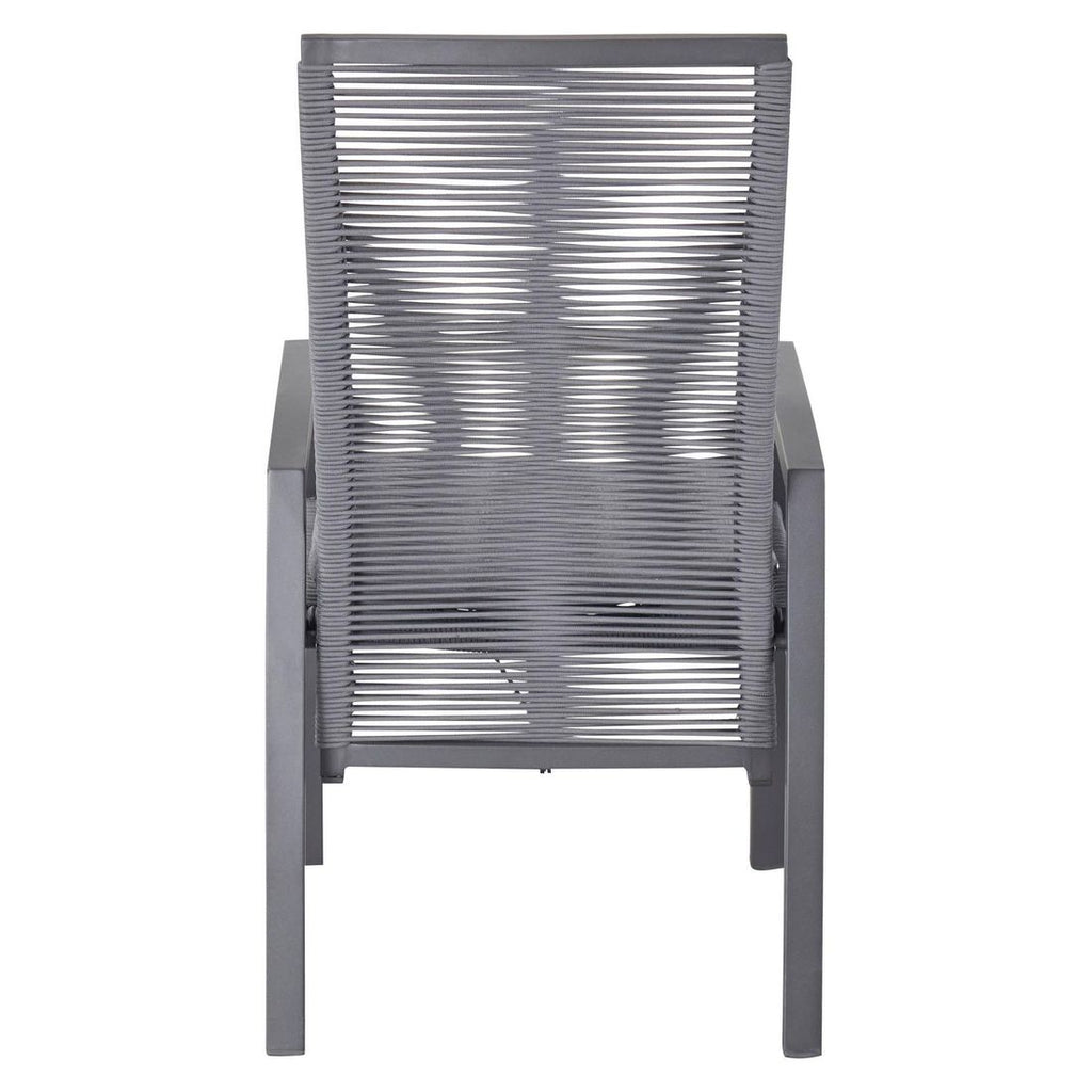Sidevisning av Hagemøbelsett Diwo 6 plasser aluminium