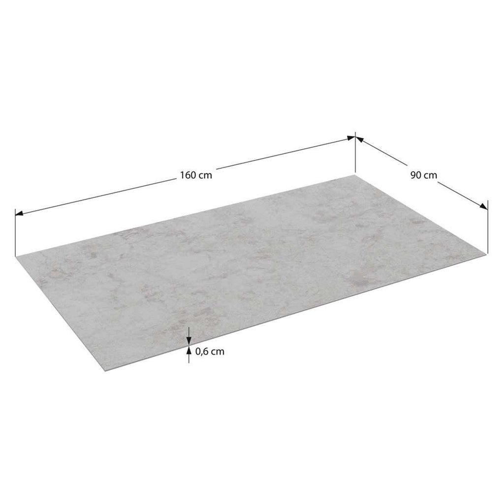 Hagemøbelsett Velia 4 plasser aluminium/keramikk 160x90 cm - Siena Garden