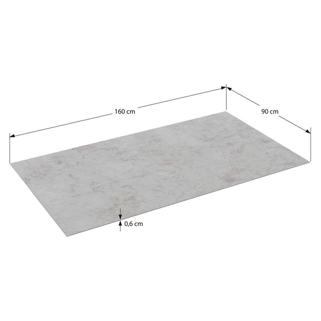 Hagemøbelsett Velia 4 plasser aluminium/keramikk 160x90 cm - Siena Garden