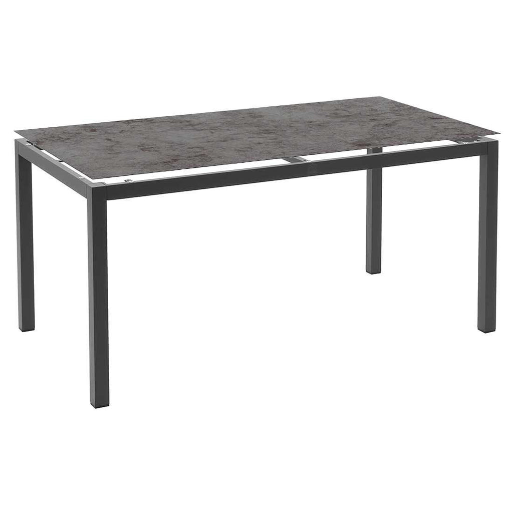 Hagemøbelsett Velia 4 plasser aluminium/keramikk 160x90 cm - Siena Garden
