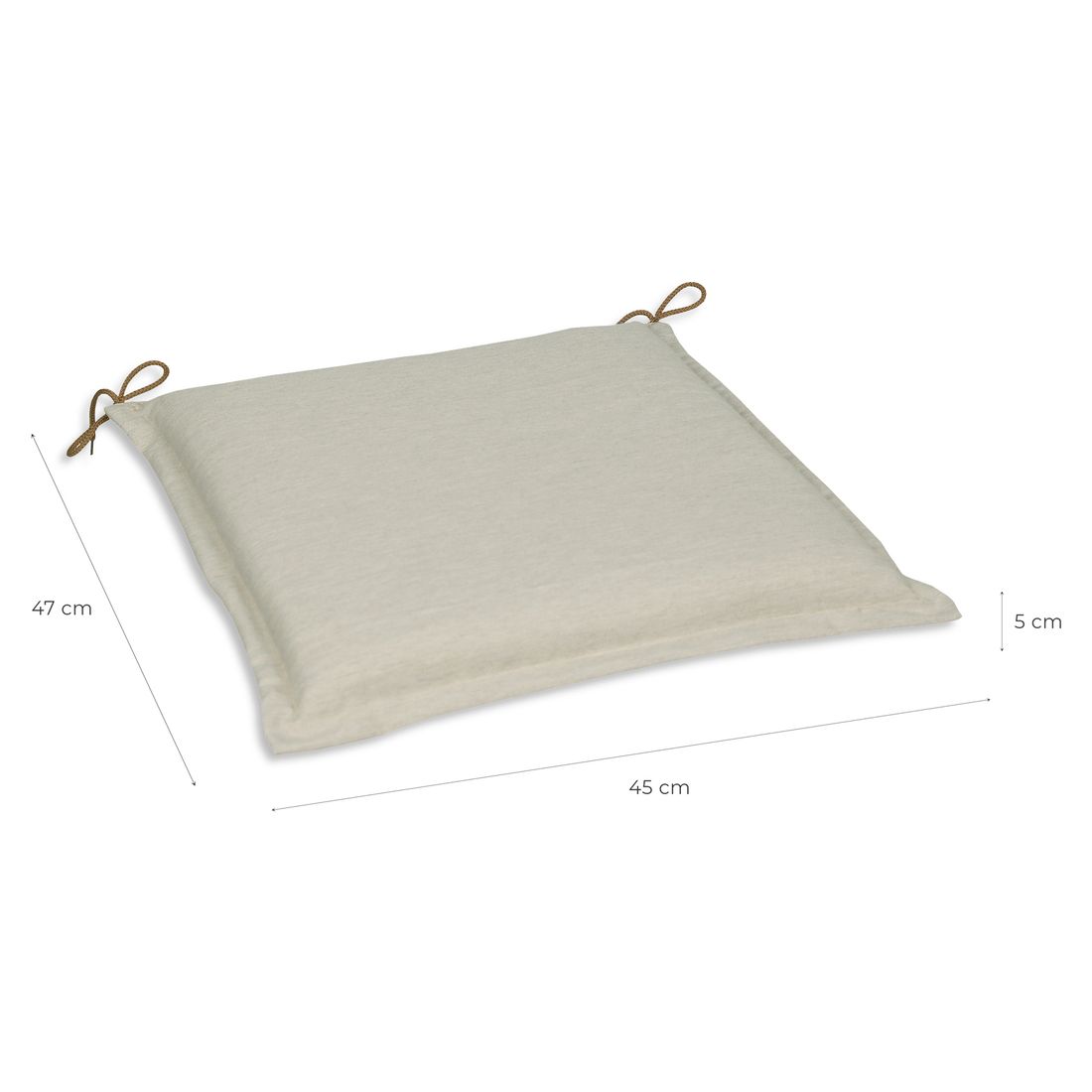 Sittepute Dora polyester 47x45 cm beige bakside