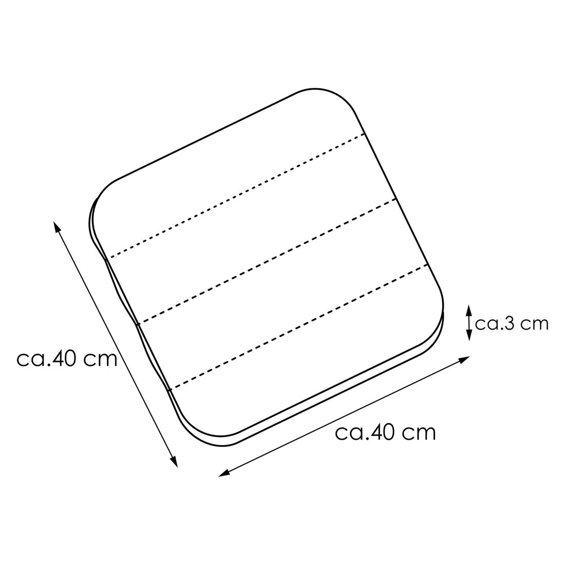 Sittepute Lea 40x40 cm kunstfiber petrol bakside