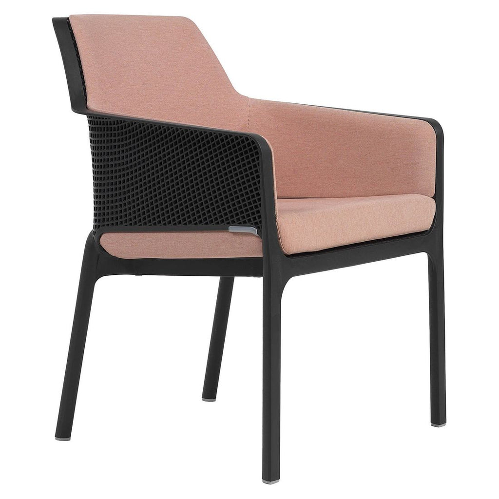 Montert Sittepute Net Relax akryl 57x52,5 cm rosa quarzo på utemøbel