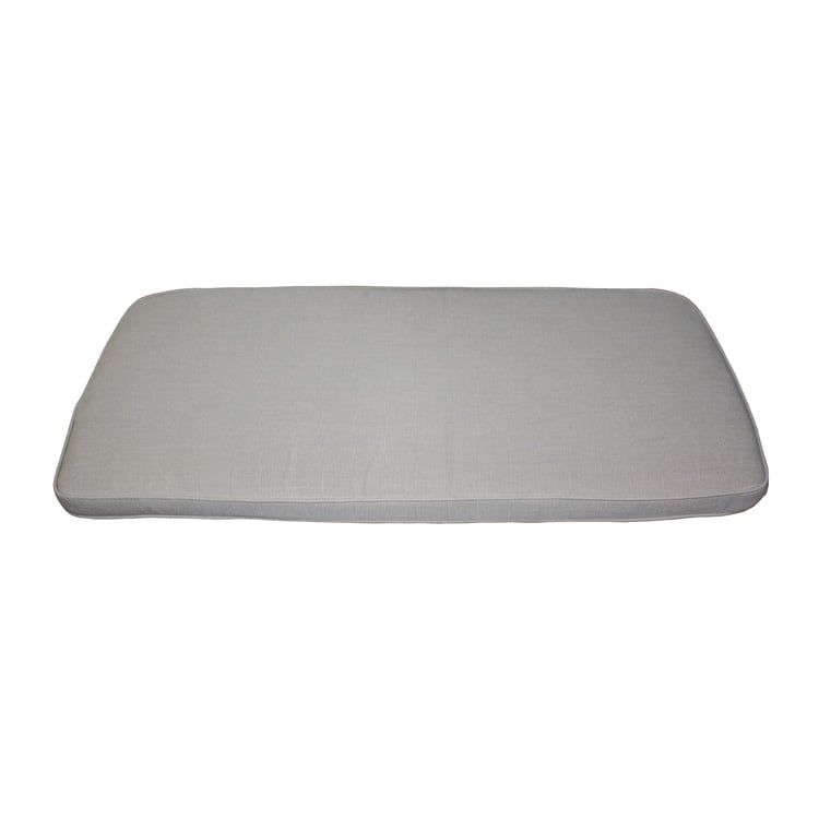 Sittepute Status til flettverkbenk 46x108 cm polyakryl fra Zebra forfra
