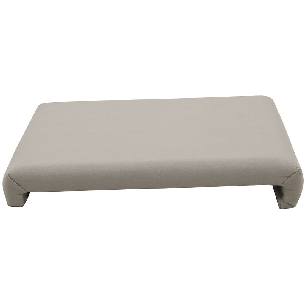 Montert Sittepute ute Sorrento Xpand 50x55 cm lysgrå på utemøbel