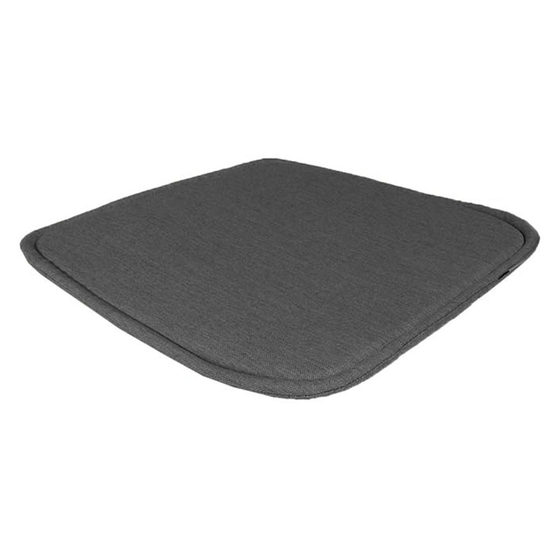 Sittepute Vibe til hagestol 45x43 cm akryl svart fra Cane-Line vist forfra