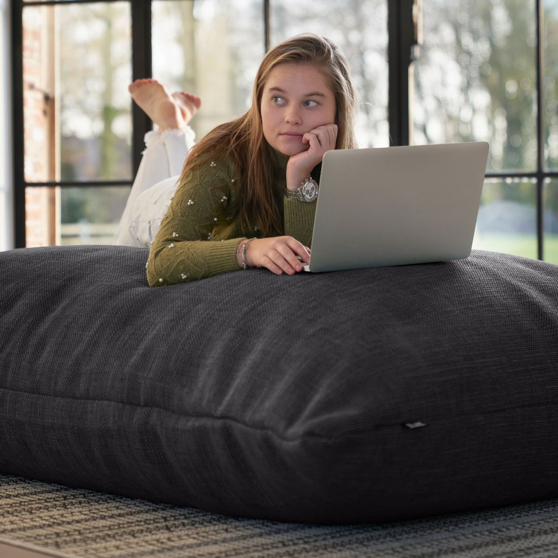 Sittsekk ute Dotty Big 140x140 cm polypropylen design