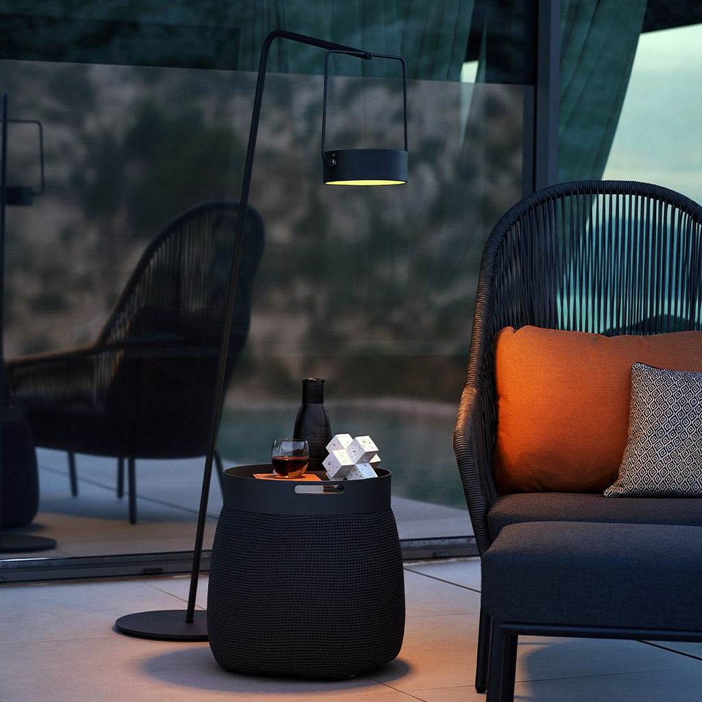 Solcelle-pendellampe ute Moon aluminium dimmbar - detalj av lysring