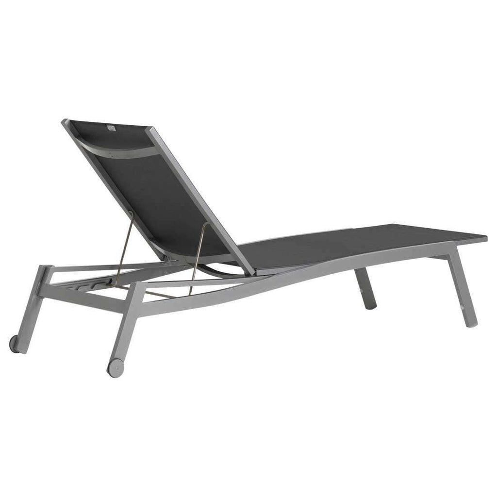 Solseng Allround aluminium/textilen 201x70 cm montert på terrasse