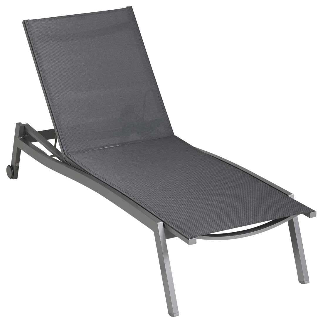 Solseng Allround aluminium/textilen 201x70 cm nærbilde av tekstilene materiale