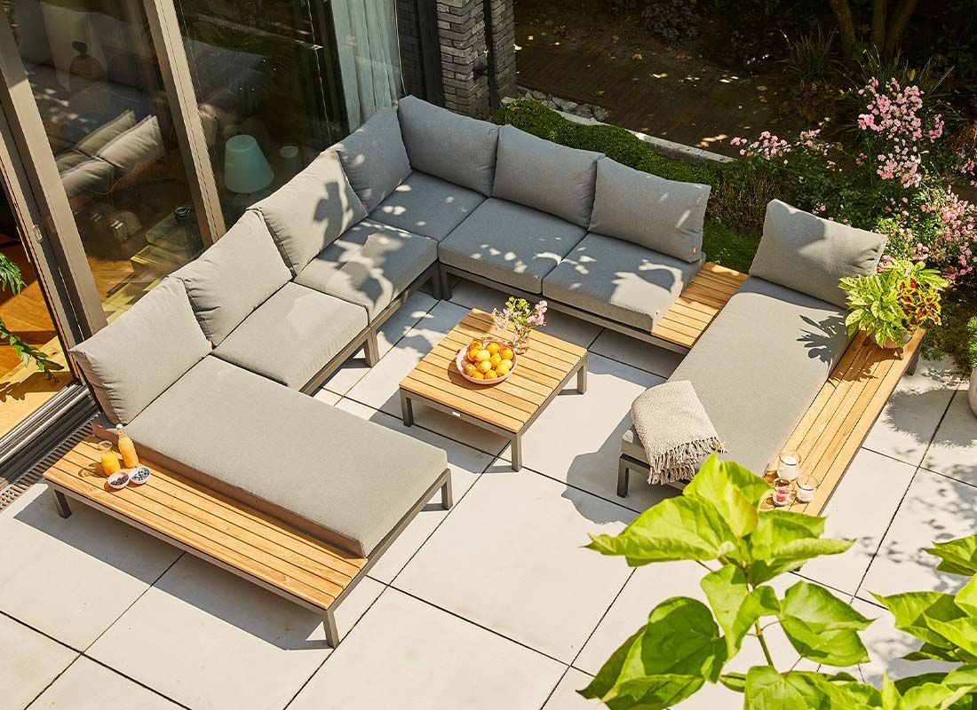 Solseng Alvida høyre aluminium/polyester 102x178 cm - Siena Garden