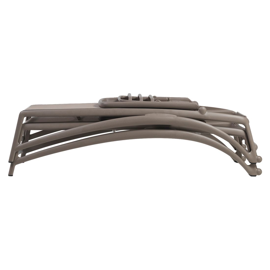 Solseng Atlantico justerbar plast textilen taupe stabelbar design