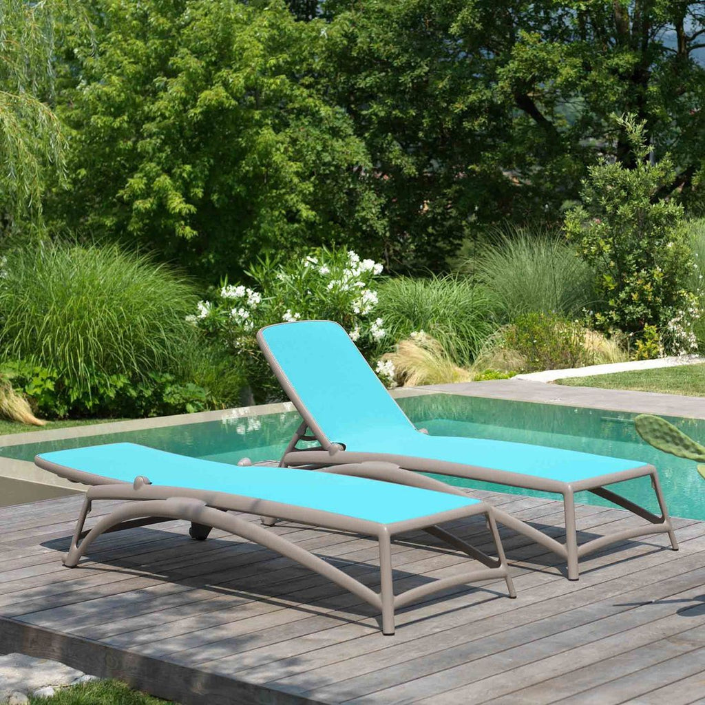 Montert solseng Atlantico plast/textilen 70x204 cm utendørs