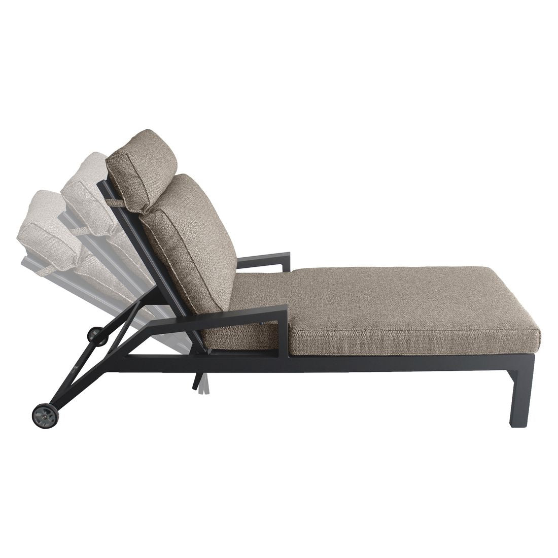 Montert solseng Avena regulerbar aluminium 199x77 cm i hage