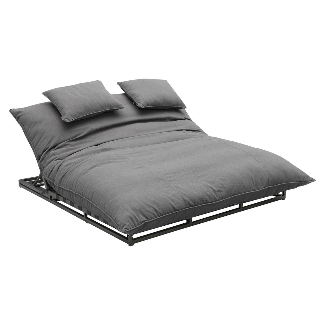 Solseng Big Heaven aluminium Sunbrella forfra med antrasitt ramme