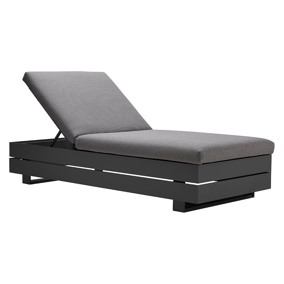 Solseng Boxx aluminium/akryl 207 cm antrasitt bakside