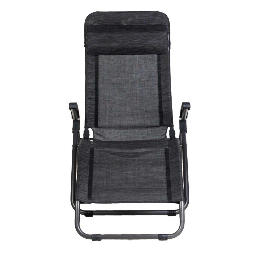Solseng Brada aluminium/textilen sammenleggbar 185 cm fra baksiden