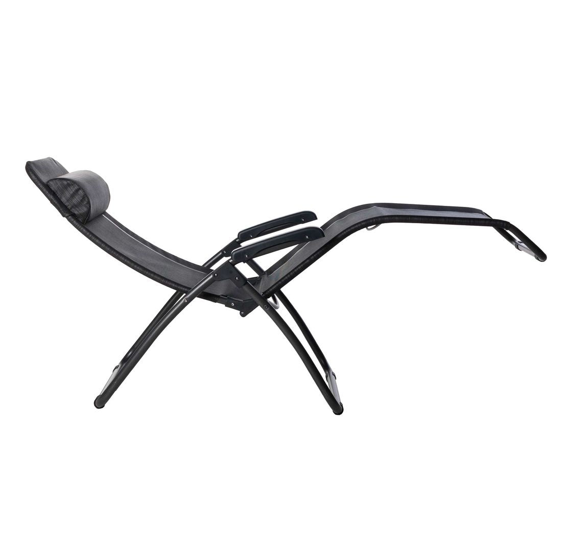 Montert solseng Brada aluminium/textilen sammenleggbar 185 cm på terrasse