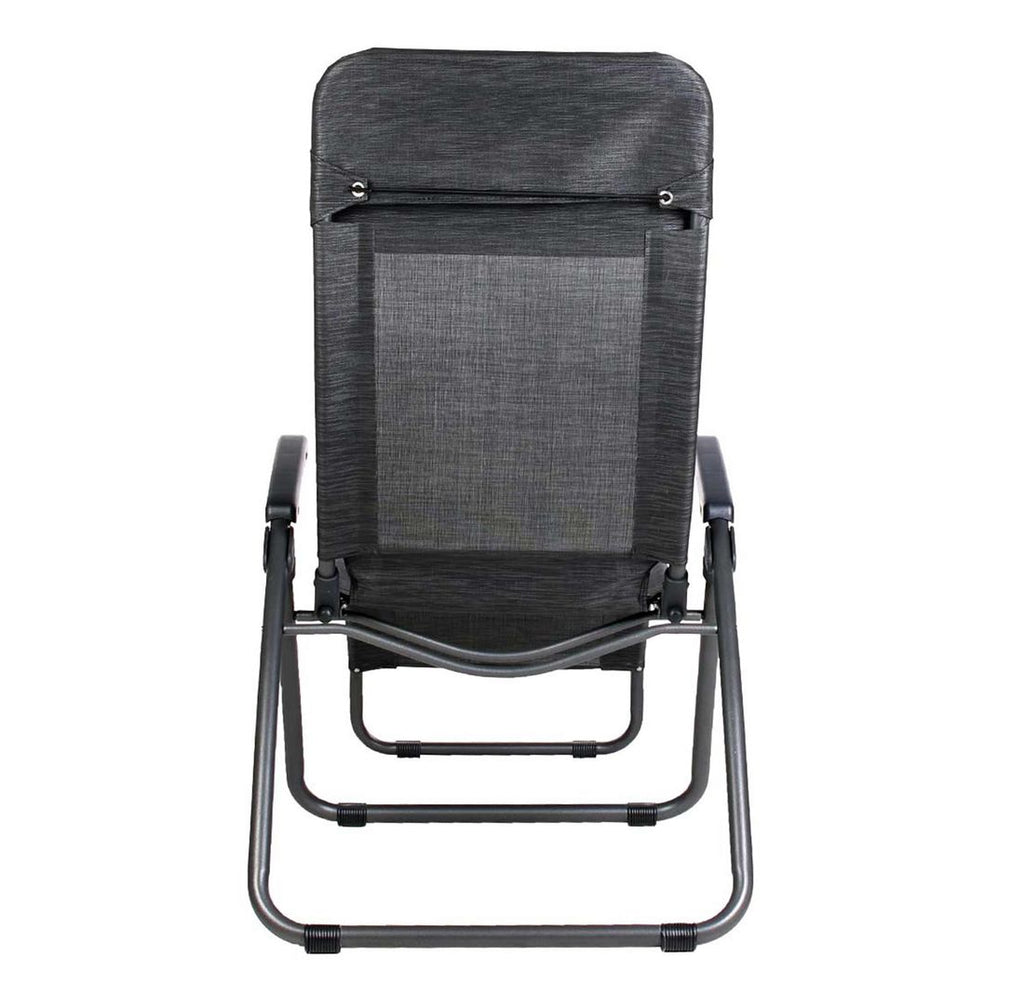 Nærbilde av tekstilene stoff på solseng Brada aluminium/textilen sammenleggbar 185 cm