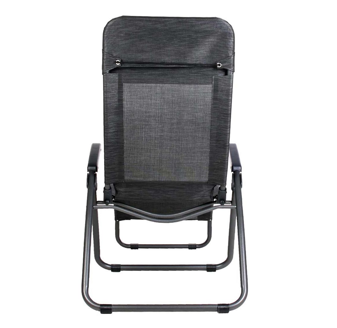 Nærbilde av tekstilene stoff på solseng Brada aluminium/textilen sammenleggbar 185 cm