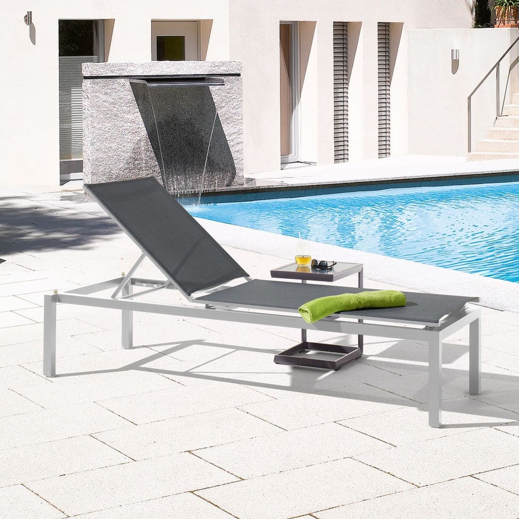 Solseng Brest aluminium/textilen 203x79 cm - Sieger bakside